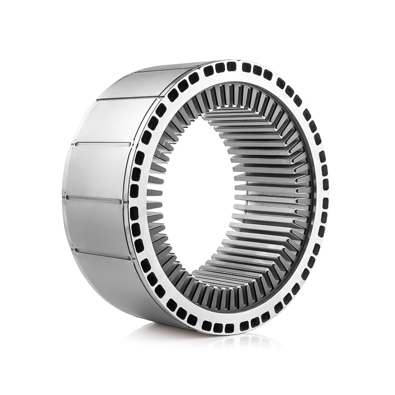 Stator trakčního motoru a jádro rotoru