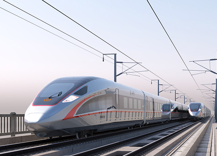 Stator motoru železniční dopravy a jádro rotoru